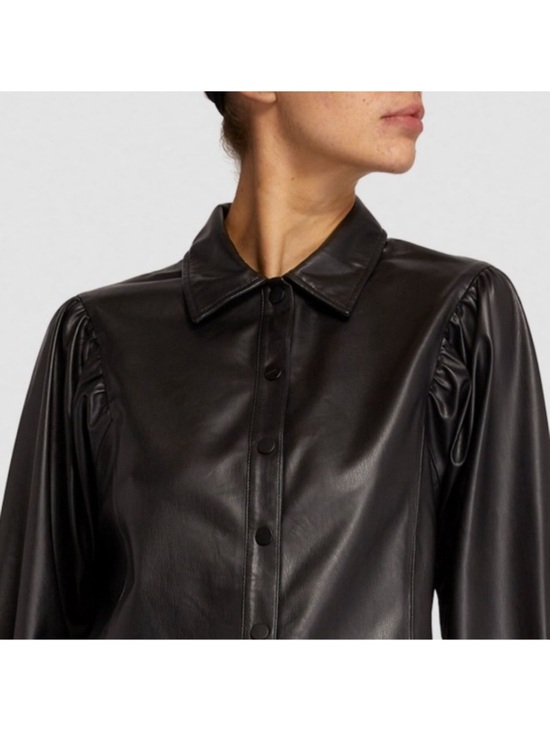 All Saints Tops - All Saints black vegan Bella shirt